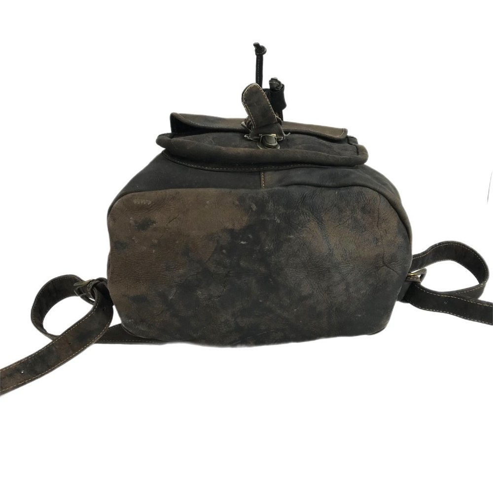 Backpack Large Handcrafted Rucksack Brown Thick L… - image 3